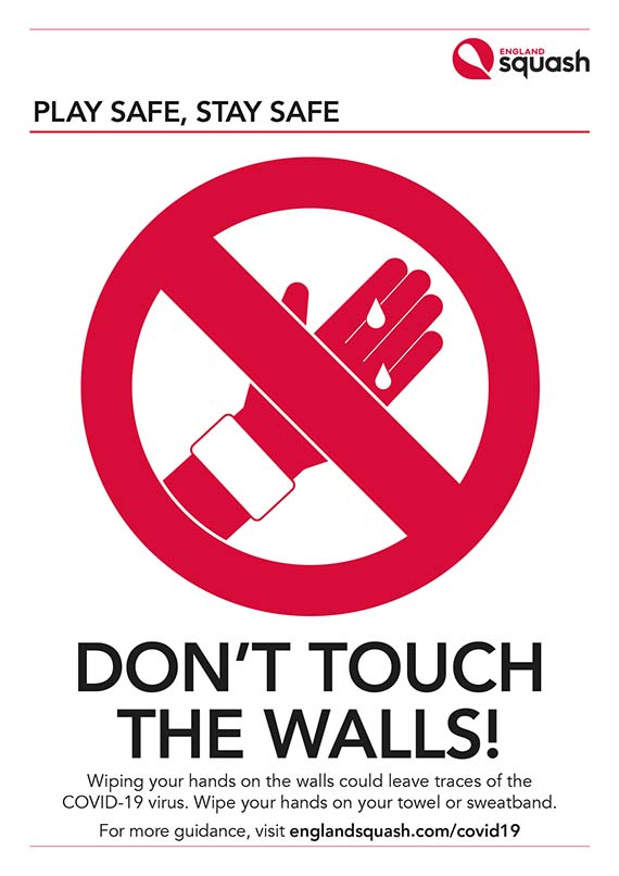Don't touch the walls poster